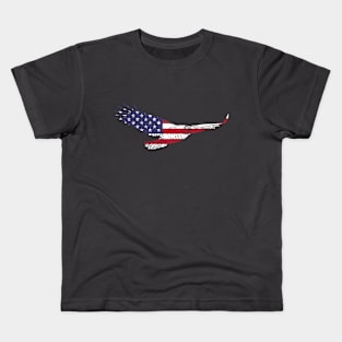 American Bald Eagle - American Flag. Kids T-Shirt